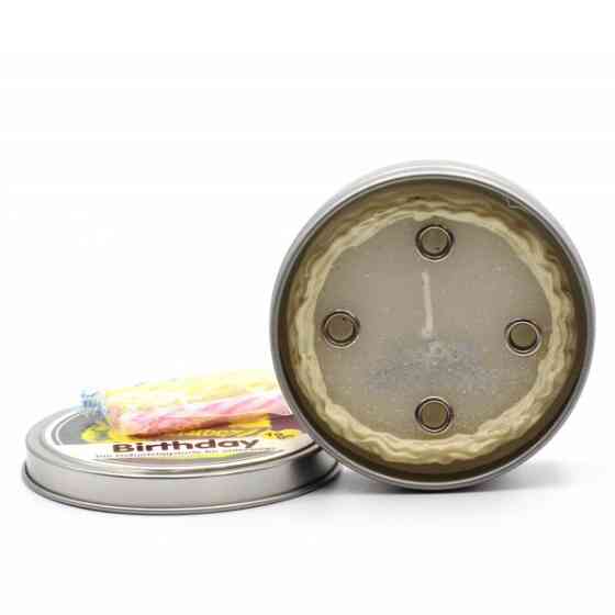 Свічка "Happy Birthday" у металевій баночці Рівне