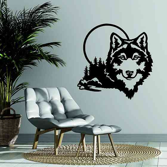 Декоративное настенное Панно «Волк», Декор на стену Киев