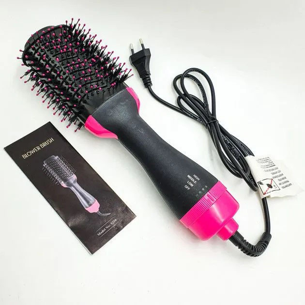 Електрофен з насадками, Електричний фен-гребінець, Функціональний професійний фен KL-95 Львів - фото 6