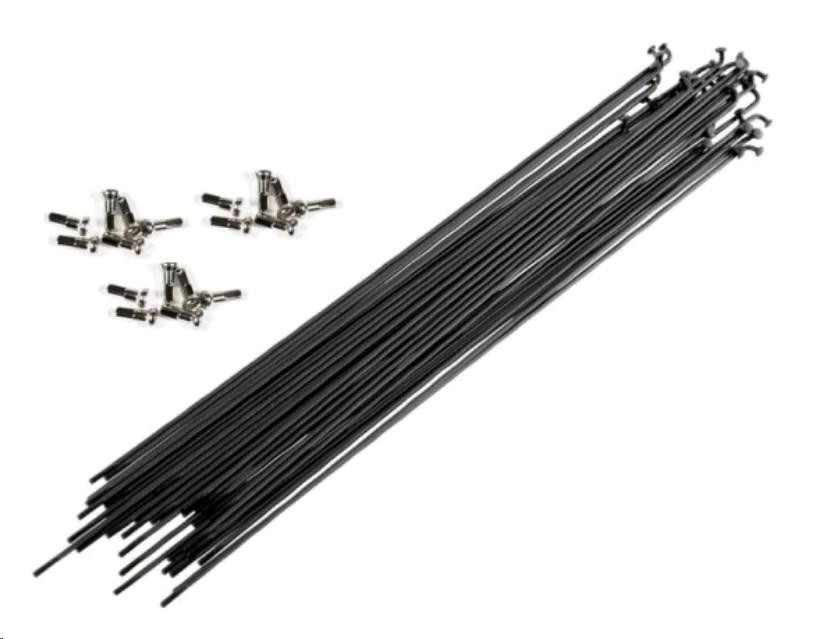 Спиця велосипедна (L-224mm, 14G) (144шт) (чорні) Мукачево - фото 1