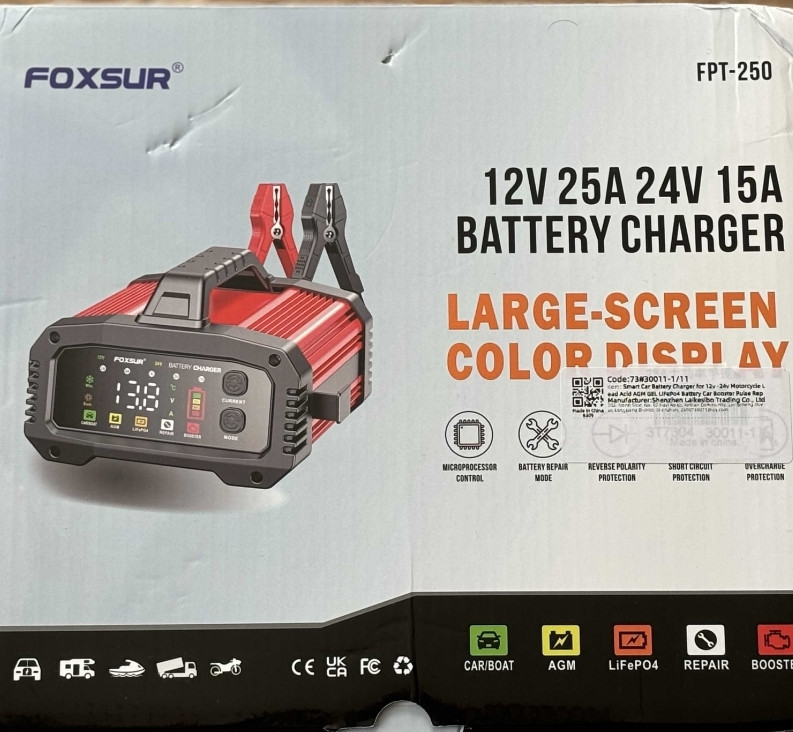 Автомобильное импульсное пуско-зарядное устройство Foxsur FPT-250 Харьков - изображение 2