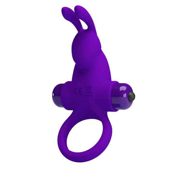 Кольцо эрекционное в виде кролика Pretty Love Vibrant Penis Ring 1 фиолетовое Sex Aura Киев