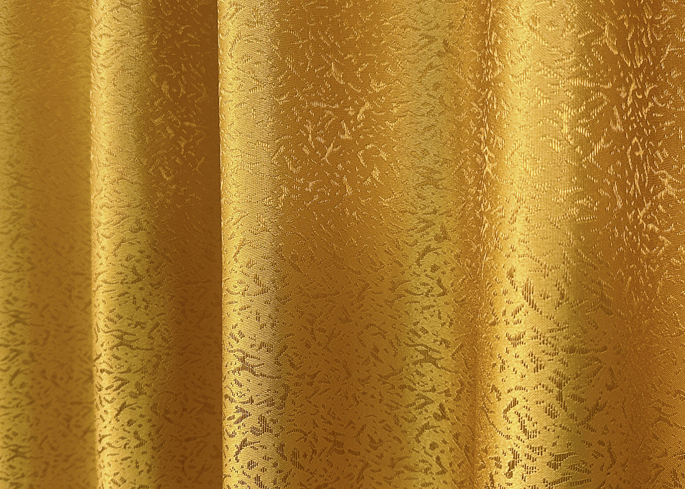 Комплект коротких штор VR-Textil Жакард № 354ш Золотистий 100х170 см 2 шт (35-0402) Київ - фото 6