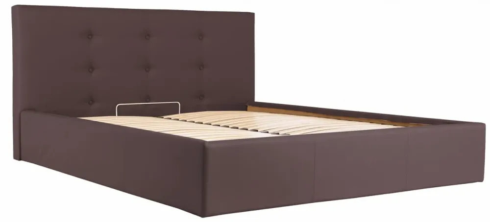 Кровать Двуспальная Manchester Comfort 160 х 190 см Fly 2231 С подъемным механизмом и нишей для белья Темно-коричневый Киев - изображение 3
