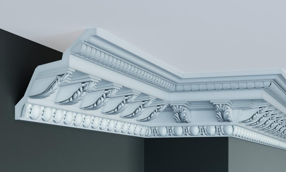 Карниз поліуретановий з орнаментом Gaudi Decor C 919 Дніпро - фото 1