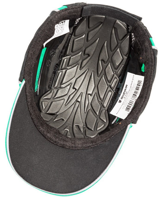 Sizam каскетка захисна з вентиляцією чорно-зелена B-Cap, арт. 35031 Рівне - фото 5