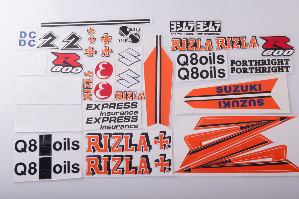 Наклейки (набір) Сузукі (26х13см, червоні) (#5) Мукачево - фото 1