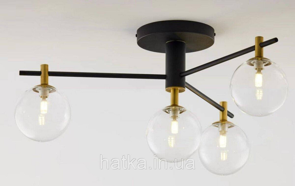 Люстра VALESO 9719-4 BK+Copper Киев - изображение 1