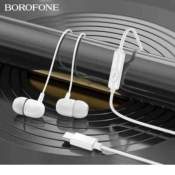 Навушники BOROFONE BM77 Type-C Delicious universal digital earphones with microphone White Київ