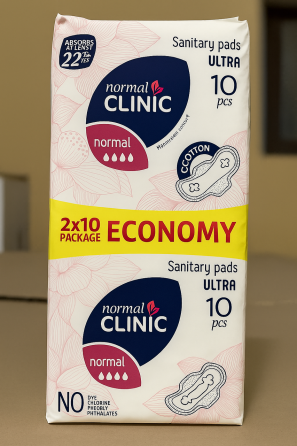 Гигиенические прокладки Normal Clinic Comfort Ultra Fresh Cotton & Velvet 10 шт. 20 шт/уп Киев