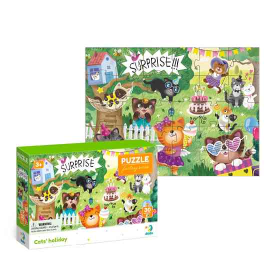 Дитячі пазли 300417 "Свято котиків" 30 елементів Вінниця