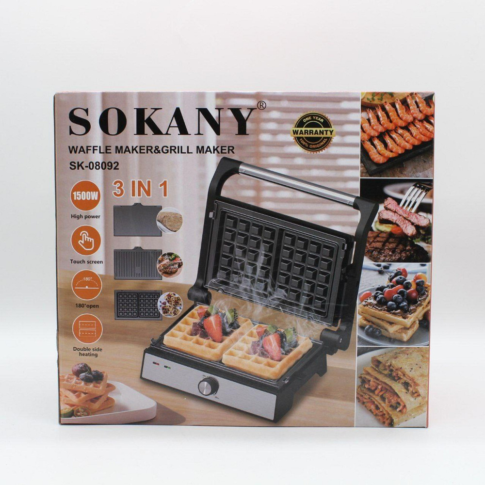 Електричний гриль 2в1,1500Вт,SK-08092 SBR Київ - фото 10