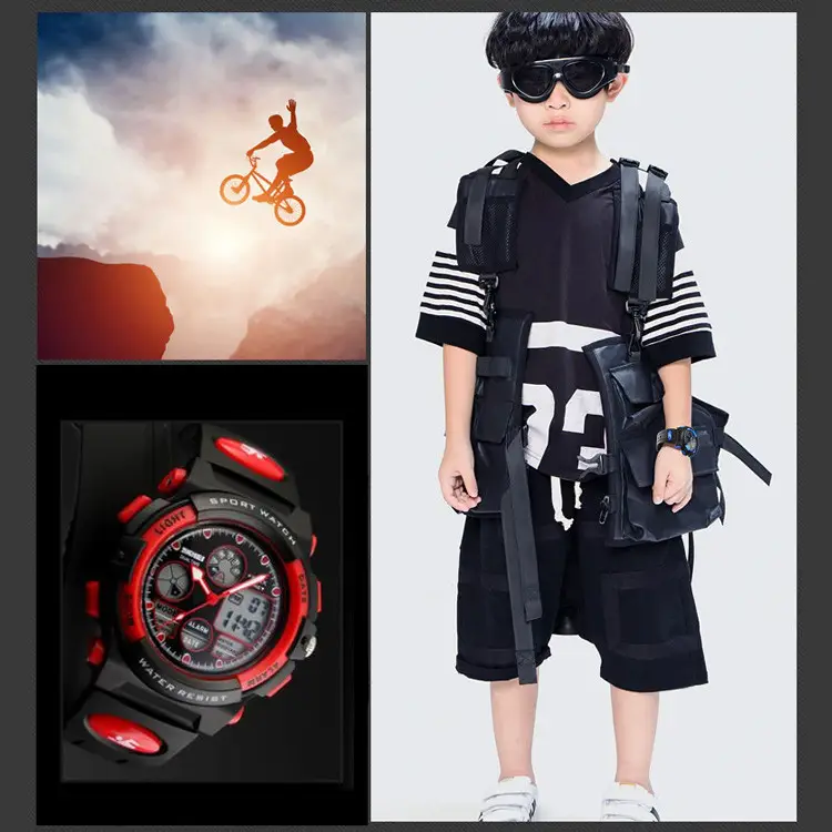 Дитячий спортивний наручний годинник Skmei 1163 (Червоний) Вінниця - фото 6