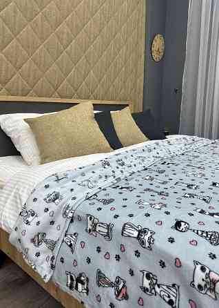 Плед-покривало Decorator WellSoft CUTE KITTY 150х210 см з принтом "Котики" (87-184) Київ