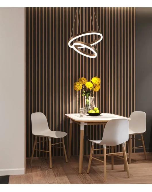 Светодиодная люстра Олимпия PJ812 Coffee 60+80см Винница - изображение 7