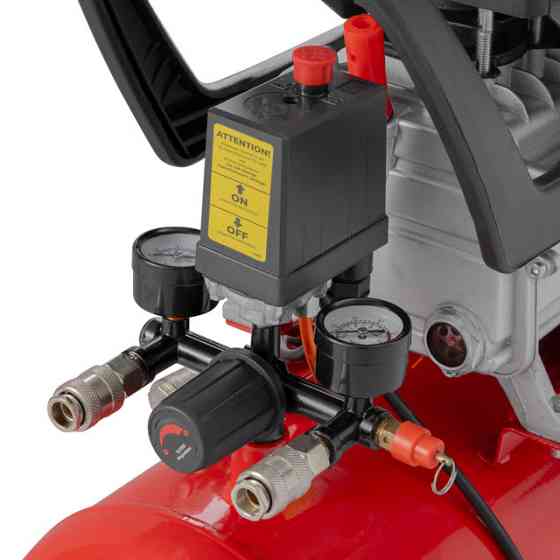 Компресор, 24 л, 1,2 кВт, 220 В, 8 атм, 205 л/хв, 80 дБ INTERTOOL PT-0020 Киев