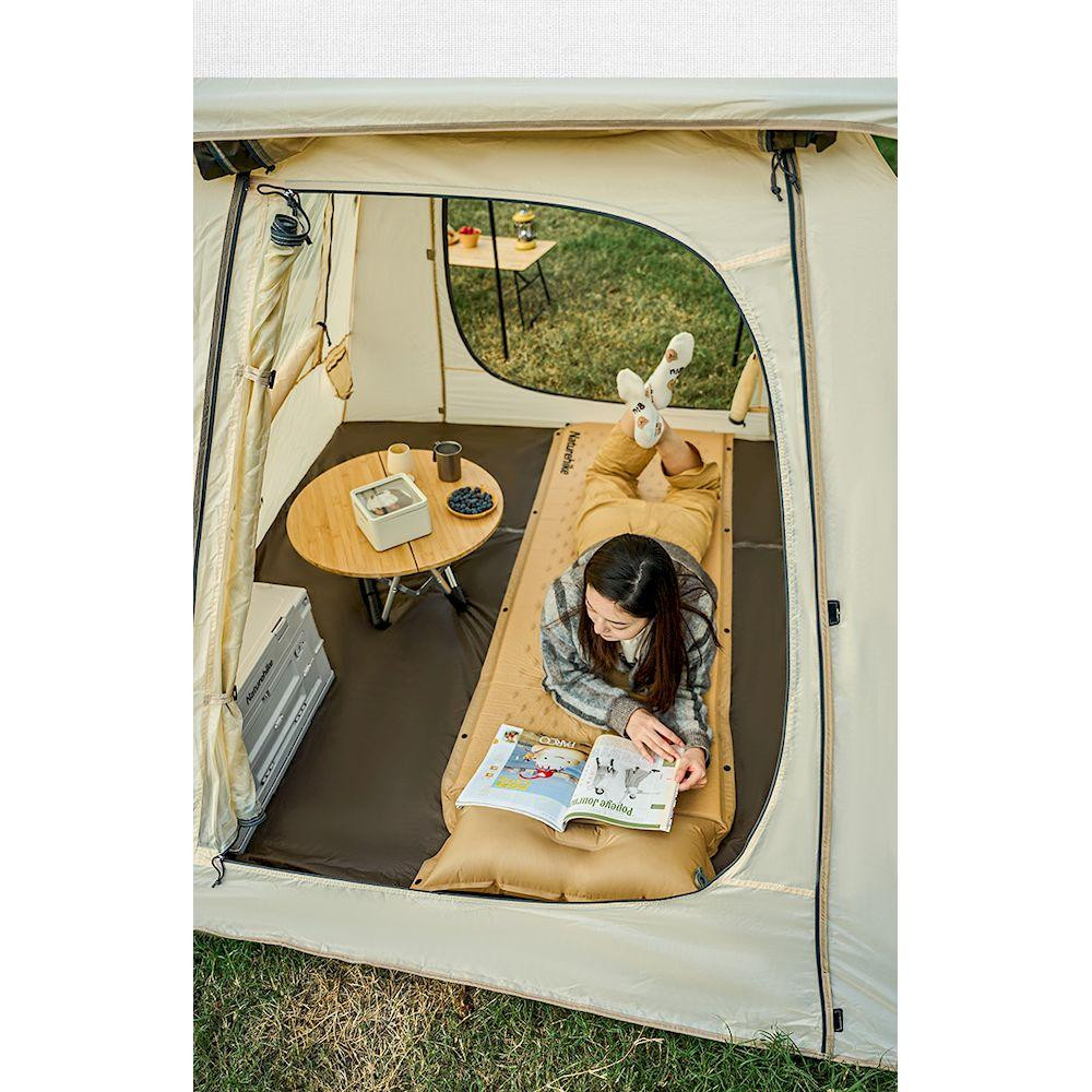 Килимок самонадувний одномісний з подушкою Naturehike CNH22DZ012, 30мм, блакитний Киев - изображение 8