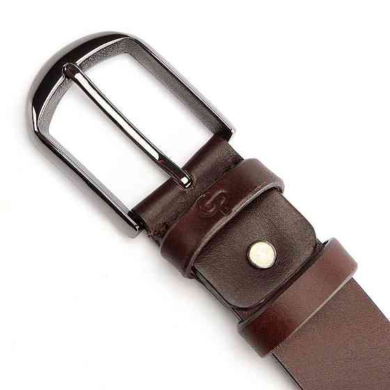 Ремінь чоловічий GRANDE PELLE 00245 під штани Коричневий Київ