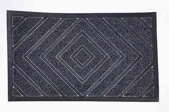 Противоскользящий коврик ПВХ 75×45 см с рельєфом, сірий Київ