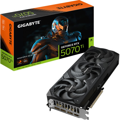 Видеокарта GIGABYTE GeForce RTX5070 Ti 16GB WINDFORCE OC SFF (GV-N507TWF3OC-16GD) Винница - изображение 3