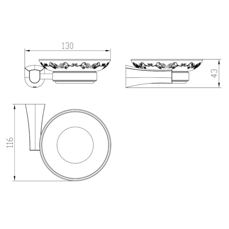 Мильниця для ванни CUTHNA zlato золото Київ - фото 2