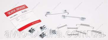 Монтажний комплект барабаних колодок (ручніка) на Фіат Дукато р. 1994-2002 QUICK BRAKE QB105-0851 Київ - фото 1