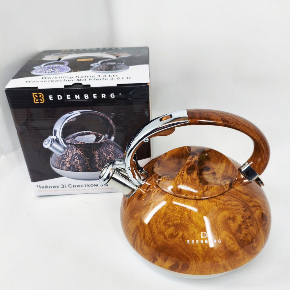 Чайник для плити з гучним свистком, Чайник сталевий зі свистком на плиту 3 л зі PR-77 Івано-Франківськ - фото 4