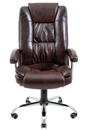 Офісне Крісло Керівника Richman California Madras Dark Brown Хром М3 MultiBlock Коричневий Київ