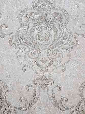 Шпалери вініл на флізеліні гарячого тиснення DU&KA King1.06х10 під штукатурку глянсові текстурні світло-беж Київ