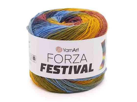 Пряжа Forza Festival 75% шерсть 25% полиамид 420м 100г 4шт/уп арт.2905 ТМ YARNART Киев