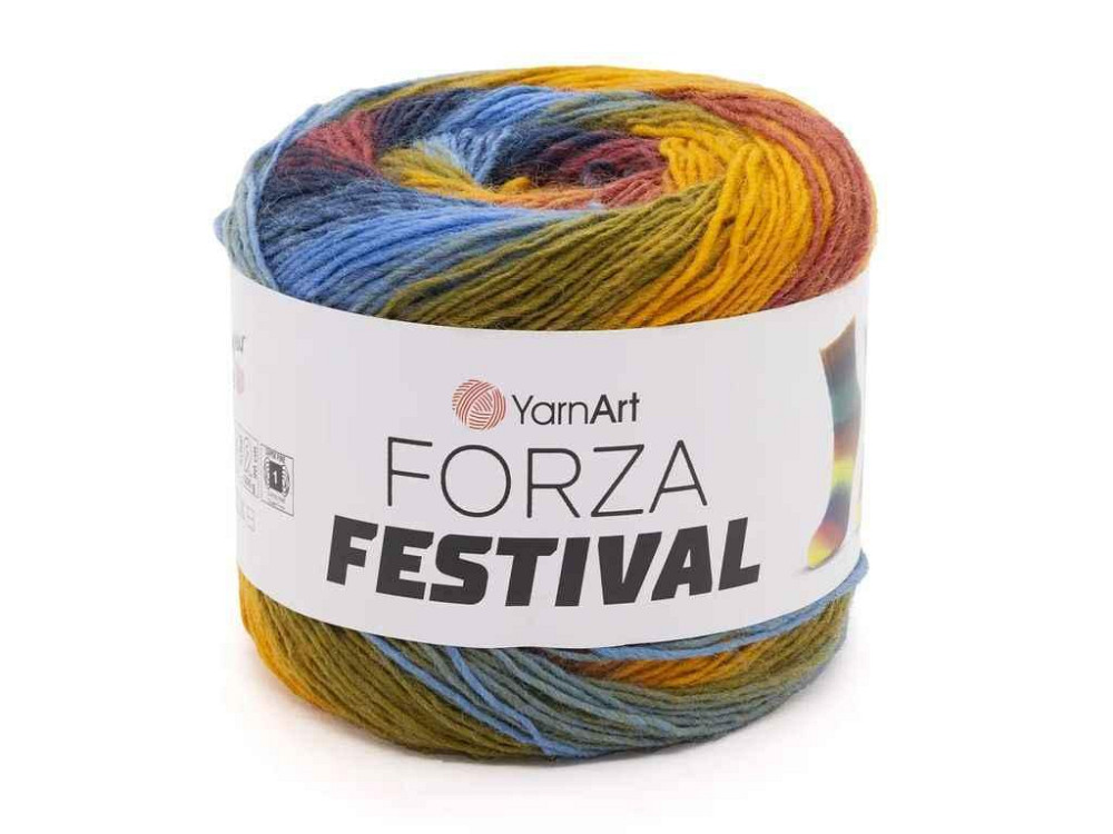 Пряжа Forza Festival 75% шерсть 25% полиамид 420м 100г 4шт/уп арт.2905 ТМ YARNART Киев - изображение 1