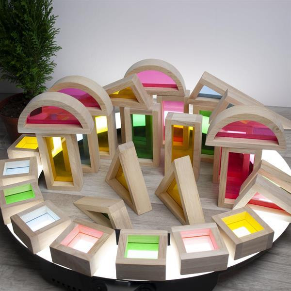 Кубики Guidecraft Block Play Велика веселка, 14 см, 30 шт. (G3016) Харьков - изображение 6