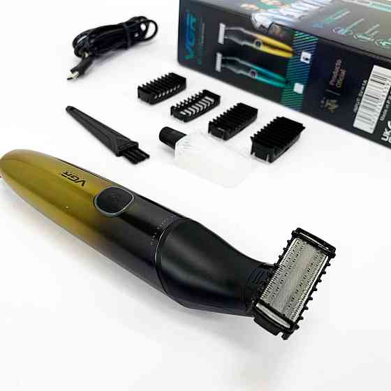 Бритва-тример для чоловіків, Машинка для стрижки бороди з насадками Акумуляторна машинка стрижки WH-64 Івано-Франківськ