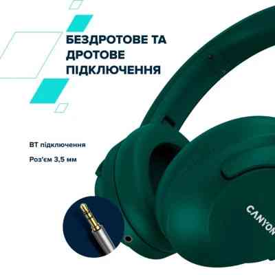 Навушники Canyon OnRiff 10 ANC Bluetooth Green (CNS-CBTHS10GN) Вінниця