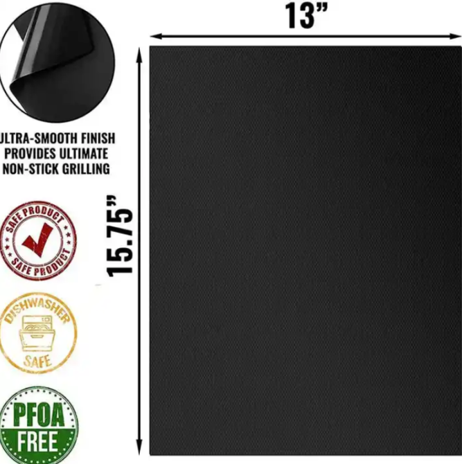 Коврики для барбекю с антипригарным покрытием 33 Х 40 см Днепр - изображение 2