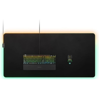 Килимок для мишки SteelSeries QcK Prism Cloth 3XL Etail RGB Black (63512) Вінниця - фото 4
