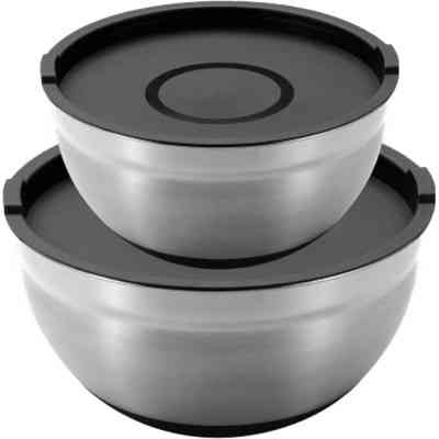 Миска MasterPro Foodies collection набір 2 шт з кришками 20/24 см (BGMP-1553) Вінниця