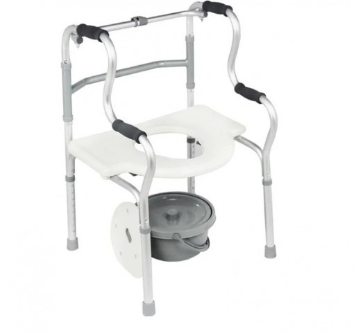 Кресло-туалет с ходунками 2 в 1, регулируемое по высоте, складывающееся - Ersamed FY9621LL Днепр - изображение 4