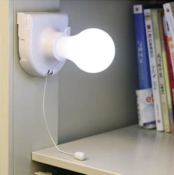 LED лампочка автономна підвісна світлодіодна на батарейках портативна лампа на липучці в шафу настінний нічник Stick Up Bulb ART 6 Одеса - фото 7