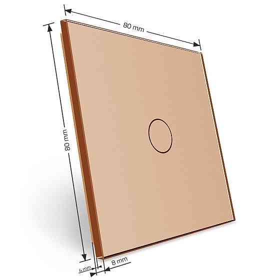 LIVOLO Бездротовий розумний сенсорний вимикач 1 сенсор Livolo золотий скло (VL- -A) Коломия