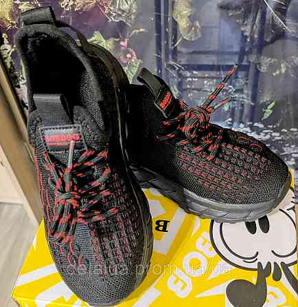 Літні дитячі кросівки BOBDOG чор+черв 31 Київ