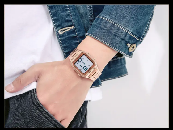 Чоловічий наручний годинник Skmei 1735 (Рожеве золото) Вінниця