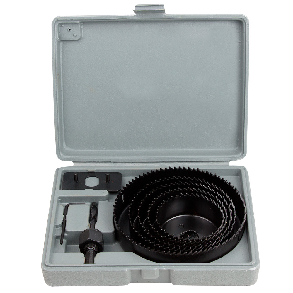 Sigma Коронки по дереву наборные Ø64, 76, 89, 102, 127 мм (кейс) SIGMA (1520081) Киев - изображение 1