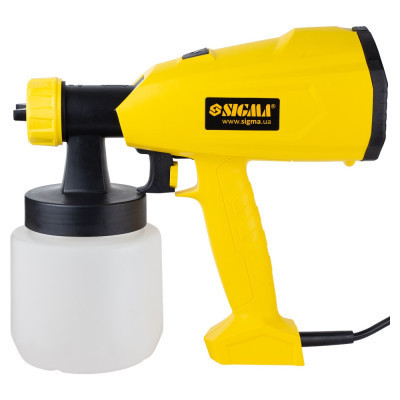 Краскопульт Sigma электрический HVLP 350Вт 1.8/2.6мм 800мл/мин, нижний бак, 800мл (6816121) Винница - изображение 2