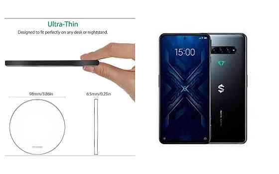 Бездротовий зарядний пристрій Copper до 30W для Samsung Galaxy S10, S10 Plus, S10е, USB-C, LED Київ