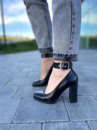 Nivelle Туфлі жіночі NIVELLE чорні натуральна шкіра каблук 9 см (1906/9518-9544) Коломия