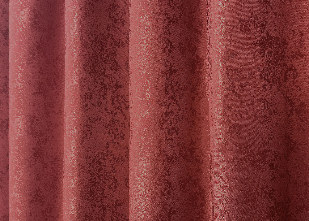 Комплект готовых штор VR-Textil Жаккард Мрамор Al1 № 1303ш Красный 100х270 см 2 шт (31-685) Киев - изображение 15