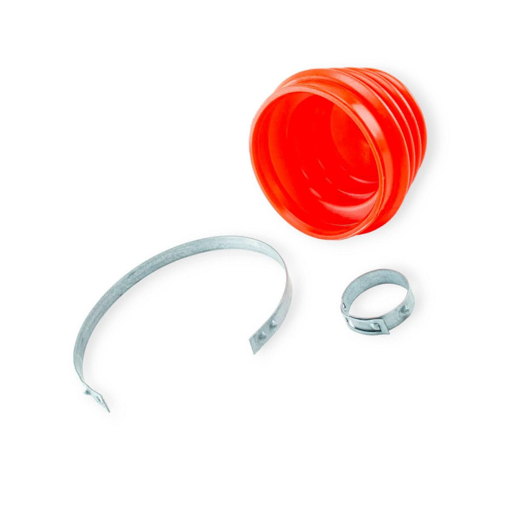 Пильовик шруса 2108, 2115, 2110, 1118 внутрішній поліуретан червоний з хомутами Мукачево - фото 2