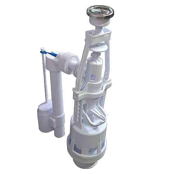 Набор для бачка унитаза OPTIMUM бок подв пласт 1/2″ и сливним механизмом с одной кнопкой OPTI 1010 (000031463) Киев