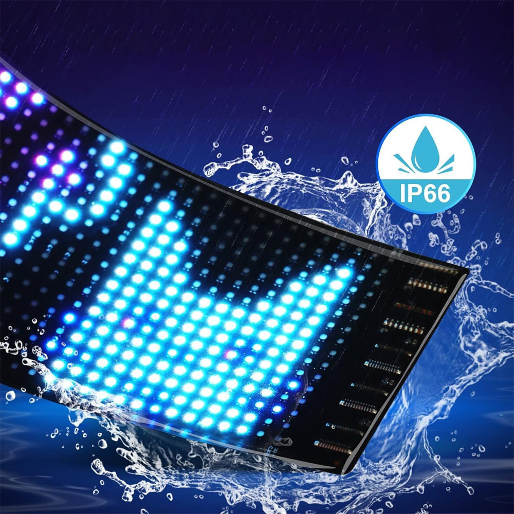 Світлодіодна LED панель для авто (17,3х7см),з Bluetooth,від USB SBR Київ - фото 8